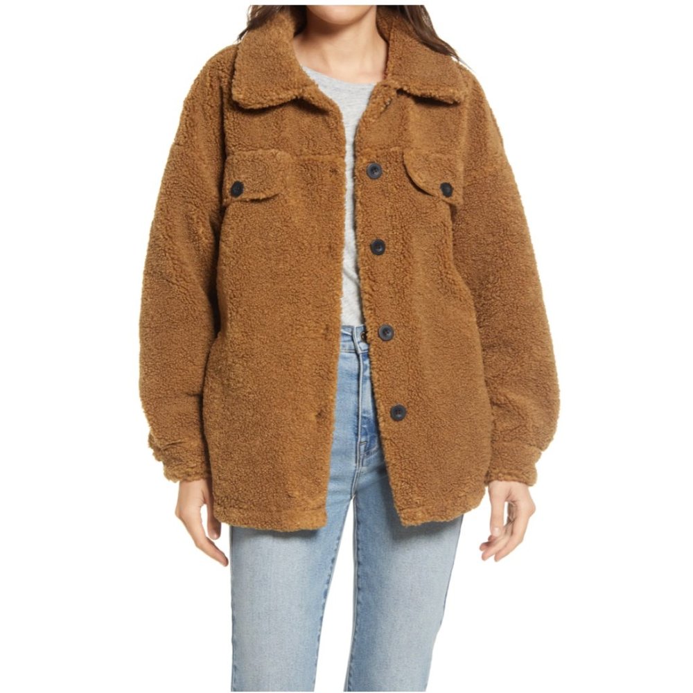 Pistola Nicki Faux Shearling Trucker Teddy Jacket